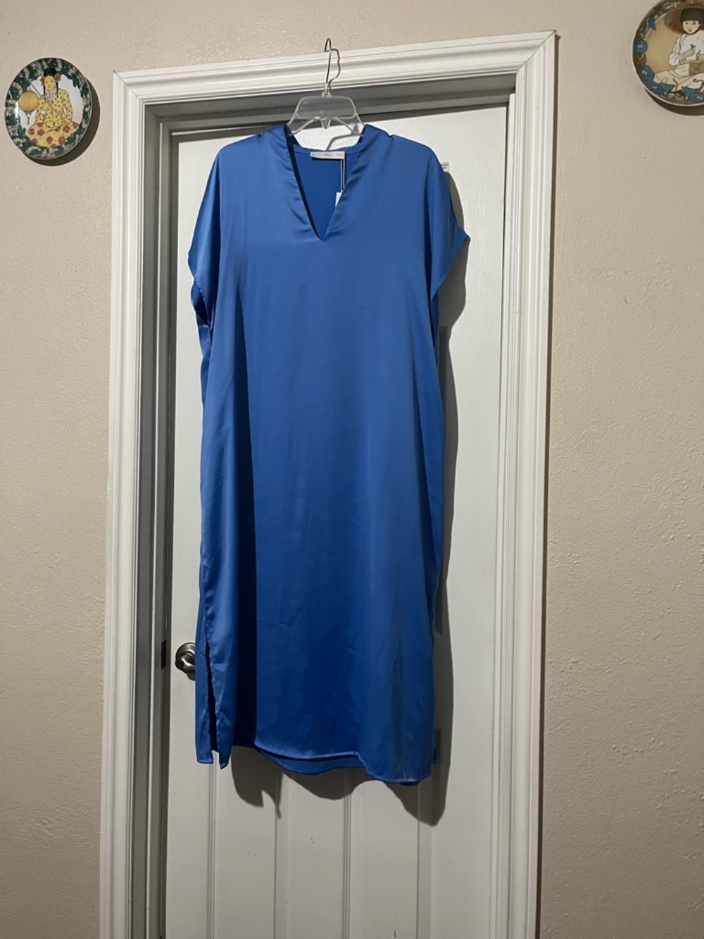 Mango Blue Midi Dress